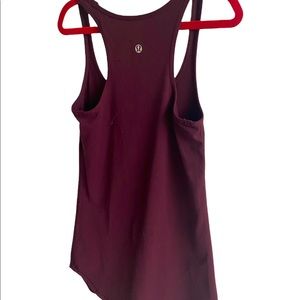 LULULEMON: Burgundy Racerback Tank